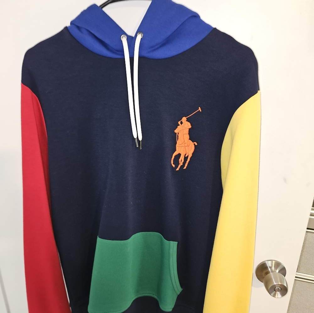 Big polo multi color hoodie